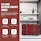 Vintiquewise Wooden Vintage Luggage Trunks - Antique Carry on Suitcase Storage Box with Hinged Lids, PK2 QI003013.2 - alternate 3