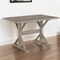 Homeroots 48" Gray Solid Wood Trestle Writing Desk 516430 - alternate 5
