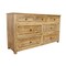 Homeroots 68" Natural Solid Wood Seven Drawer Dresser 620851 - alternate 2