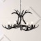 Jonathan Y Eldora 26" 4-Light Rustic Farmhouse Adjustable Resin Antler LED Chandelier, Black JYL6301D - alternate 5