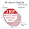 Signmission Stop Private Farm Entrance Only, 4 inch X 4 inch, Vinyl Decal, 5PK OC-D-5PACK-4-229 - alternate 2
