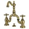 Kingston Brass Bridge Bathroom Faucet with Brass Pop-Up, Antique Brass KS7973AX - alternate 1