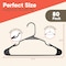 Campior Premium Gray Clothes Hangers, Slim, Durable, with Shoulder Grooves for Coats and Laundry, 80PK CMPPLH80GY - alternate 4