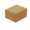 Zoro Select 14 in x 10 in x 6 in Shipping Box, Kraft, Corrugate, Single Wall, 32 ECT 11R355 - alternate 2