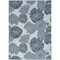 Homeroots 6' X 9' Navy Blue And Ivory Floral Indoor Outdoor Area Rug 550197 - alternate 1