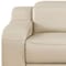 Homeroots 76in Beige and Silver Italian Leather Power Reclining Loveseat 633750 - alternate 9