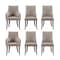Manhattan Comfort 6-Piece Connie Dining Chair and Arm Chair in Taupe 6-DC095-TP - alternate 6