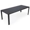 Leisuremod Chelsea Aluminum Outdoor 87in Dining Table, Black CT87BL - alternate 1