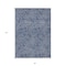 Homeroots 8' X 10' Navy Blue And Gray Abstract Washable Indoor Outdoor Area Rug 599823 - alternate 3