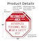 Signmission Restricted Area Authorized Personne, 18 inch X 18 inch, Plastic Sign, 2PK OC-P-2PACK-18-174 - alternate 6