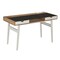 Homeroots 51" Walnut Wood and Stainless Steel Computer Desk 723734 - alternate 5