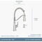 Moen Nolia 1-Handle Pull-Down Widespread Kitchen Faucet Chrome 87886 - alternate 2