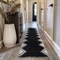 World Rug Gallery Geometric Pattern Shag Runner Rug 2 ft 3 in x 12 ft Anthracite WR124ANTHRACITE2X12 - alternate 1