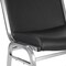 Flash Furniture HERCULES Big & Tall 1000 lb. Rated Black Vinyl Stack Chair XU-60555-BLK-VYL-GG - alternate 4
