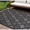 Homeroots 7' X 10' Black Indoor Outdoor Area Rug 522142 - alternate 1
