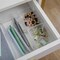 Martha Stewart Brody Set of 3 Stack and Slide Plastic Tray Office Desktop Organizers, 2- Small and 1-Medium BE-PB3316-3-CLR-MS - alternate 6
