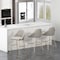Manhattan Comfort Gracie Barstool in Stone and Gold - Set of 3 3-BS022-GST - alternate 1