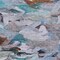 Homeroots 5' X 8' Blue Gray And Brown Abstract Washable Indoor Outdoor Area Rug 603120 - alternate 3