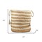 Homeroots 17" Tan Jute Basket 704903 - alternate 3