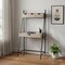 Homeroots 32" Taupe and Black Wood and Metal Sled Computer Desk With Four Drawers 489996 - alternate 7