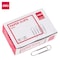 Deli Paper Clips No.1, Silver, Nickel-Plated, Rust-Resistant, 100PK E39712 - alternate 1