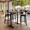 Flash Furniture Commercial 48x30 Natural HPL Tabletop-Black Bar T-Bases ST-REC3048-NAT-T0522B-GG - alternate 6