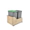 Rev-A-Shelf Maple Wood; Steel; Plastic, Natural Maple, 15 in W, 20.38 in H, 21.67 in D 4WCSC-1835DM-2 - alternate 1
