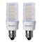 Bulbrite 35w Equivalent T4 Dimmable (E12) Candelabra Scrw Base  Warm Wht Lght Frost LED Lght Bulb, 2700K, 2PK 861531 - alternate 1
