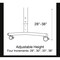 Correll Rectangle Premium Sit To Stand Dry Erase Flip Top Table, 72 in W, 28 in to 38 in H FTS3072DE-80-14-38 - alternate 6