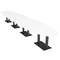 Skutchi Designs Oval Conference Table With Power, 48 in W, 264 in L, White HAR-OVL-48X264-DOU.BK-W960-NA - alternate 1