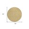Homeroots 8' Gold Gray And Ivory Round Polka Dot Washable Indoor Outdoor Area Rug 599042 - alternate 6
