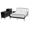 Baxton Studio Braith Farmhouse Black Spindle Wood Queen Size 4-Piece Bedroom Set 258-14204-14248-14246-14208-ZORO - alternate 1