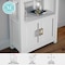 Martha Stewart Hutton Four Tier Shaker Style Bookcase with Storage Cabinet in White with Polished Brass Hardware ZG-053-WH-GLD-MS - alternate 5