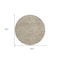 Homeroots 8' Beige And Brown Round Abstract Washable Indoor Outdoor Area Rug 599780 - alternate 2