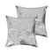 Homeroots Set of Two 18" Gray and Silver Abstract Cowhide Throw Pillows with Glitter, 2PK 544645 - alternate 5