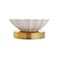 Jonathan Y Parker 21.5" Contemporary Traditional Ceramic/Metal Gourd LED Table Lamp, Brass/White JYL1030A - alternate 5