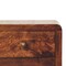 Homeroots 24" Brown Solid Wood Three Drawer Nightstand 651766 - alternate 5