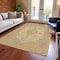 Homeroots 8' X 10' Ivory And Beige Medallion Washable Indoor Outdoor Area Rug 616469 - alternate 5