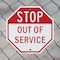 Signmission Stop Out of Service, 6 Inch X 6 Inch, Plastic Sign OC-P-6-227 - alternate 3