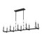 Z-Lite Kaden 10-Light Linear Chandelier, 12 in W, Matte Black 3045-10L-MB - alternate 2