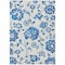 Homeroots 10' X 14' White And Denim Blue Floral Washable Indoor Outdoor Area Rug 589517 - alternate 6