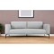 Homeroots 87" Light Gray Sofa With Black Legs 480931 - alternate 3