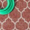 Jonathan Y Trebol Moroccan Trellis Textured Weave Red/Beige 2 ft. x 10 ft. Indoor/Outdoor Runner Rug SMB109C-210 - alternate 5