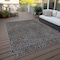 Homeroots 5' X 8' Brown And Light Blue Abstract Washable Indoor Outdoor Area Rug 599791 - alternate 7