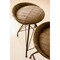 Homeroots 25" Brown and Black Leather and Iron Low Back Counter Height Swivel Bar Chair 527556 - alternate 5