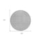 Homeroots 8' Gray And Silver Round Geometric Washable Indoor Outdoor Area Rug 594469 - alternate 6