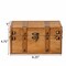 Vintiquewise Farmhouse Antique-Style Wood Treasure Chest with Leather Straps & Front Latch, Small QI004849.S - alternate 3