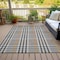 Homeroots 3' X 5' Black Gold And Ivory Plaid Washable Indoor Outdoor Area Rug 601452 - alternate 6