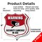 Signmission Video Surveillance Shield Sign Warning S, 6 inch X 6 inch, Plastic Sign, 2PK SHI-P-2PACK-6-468 - alternate 4