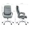 Homeroots Gray and Silver Adjustable Height Swivel Rolling Executive Office Chair 638364 - alternate 6